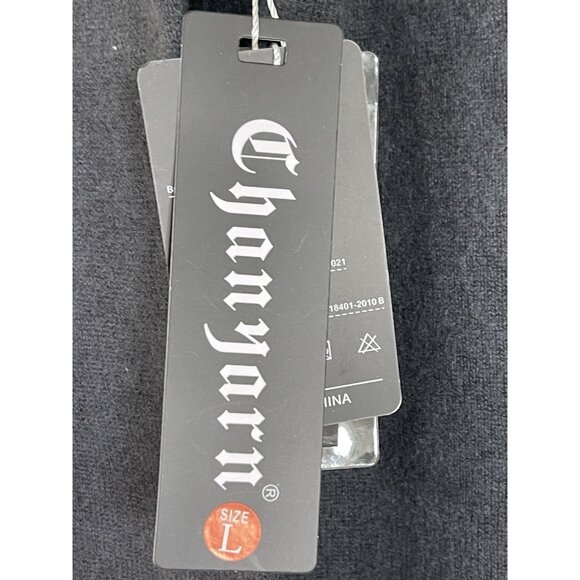 Chan Yarn Cashmere Sweater Womens Size Large Gray Long Sleeve Turtleneck Ladies - Picture 4 of 5